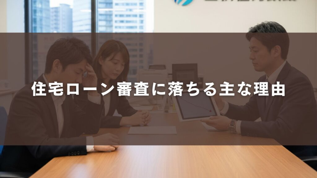 住宅ローン審査に落ちる主な理由