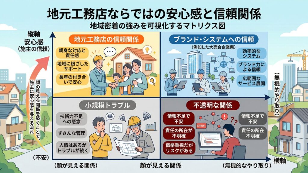 地元工務店ならではの安心感と信頼関係