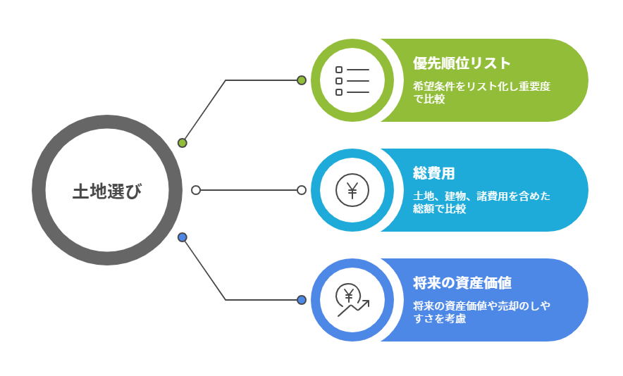 複数の候補から最適な土地を選ぶコツ