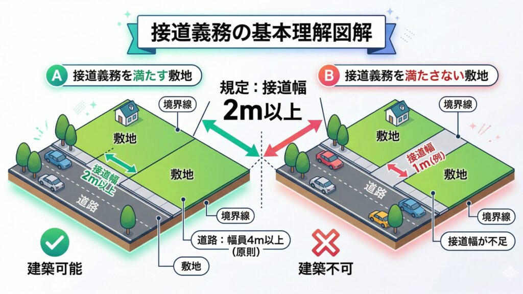 接道義務の基本理解図