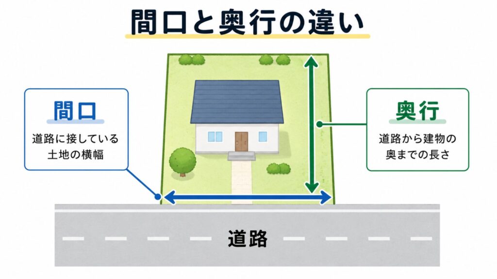 間口と奥行の違い