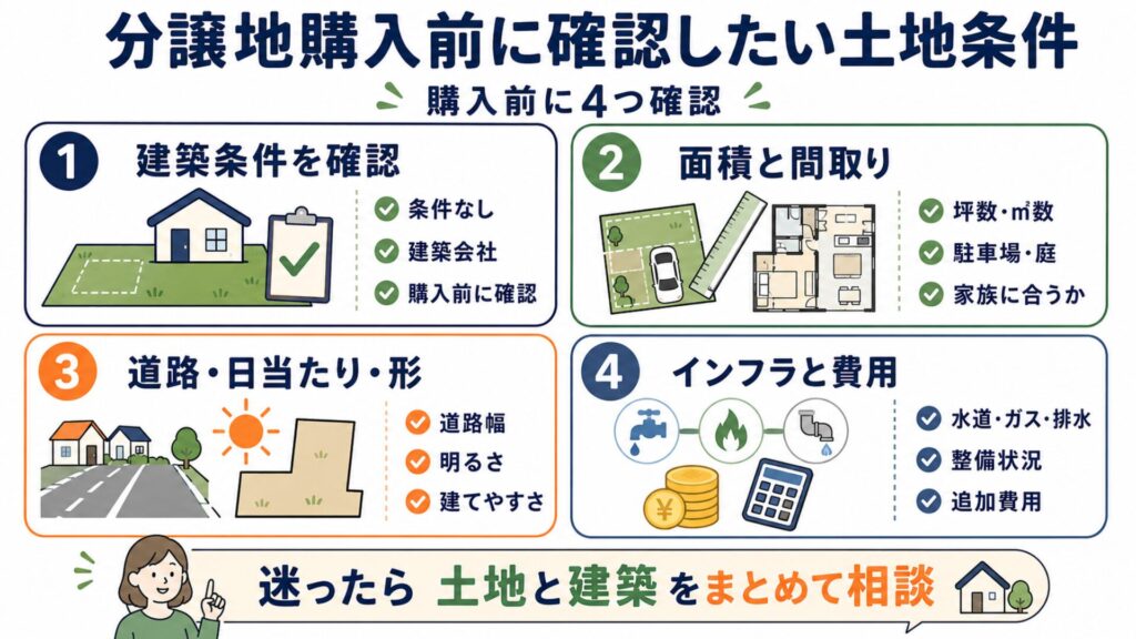 分譲地購入前に確認したい土地条件