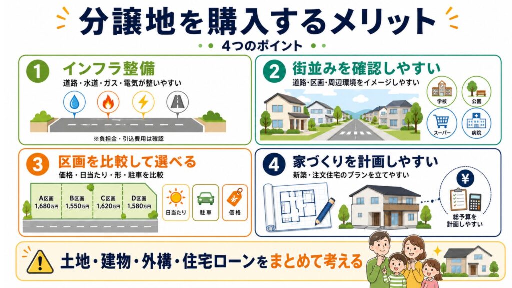 分譲地を購入するメリット