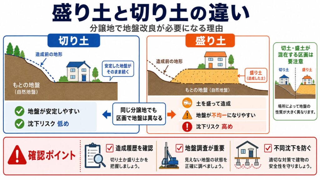 盛り土と切り土の違い